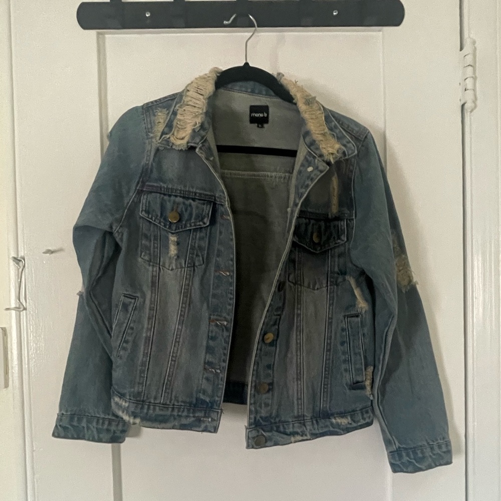 Distressed Jean jacket